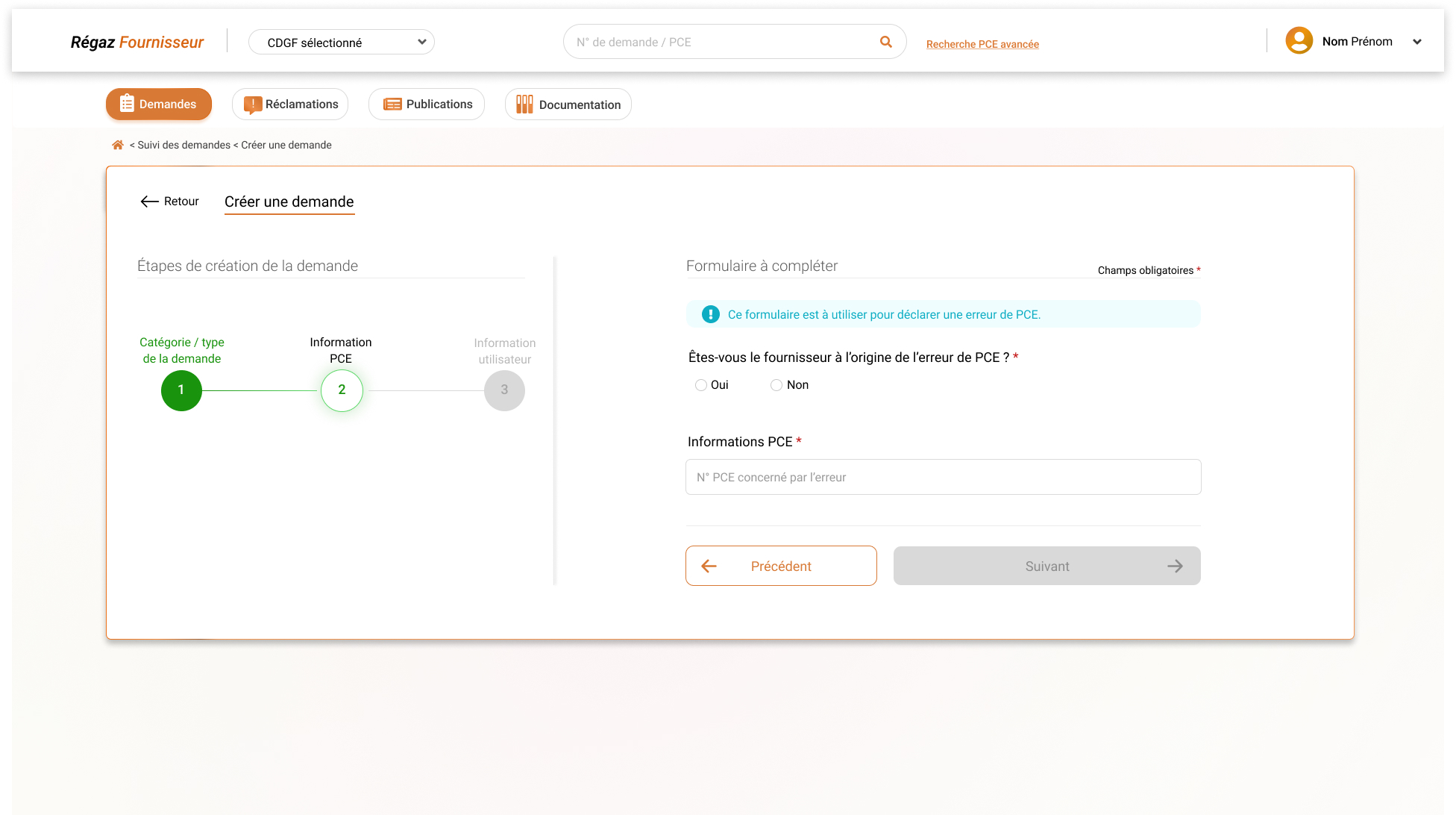 Accès au Résultat de la recherche